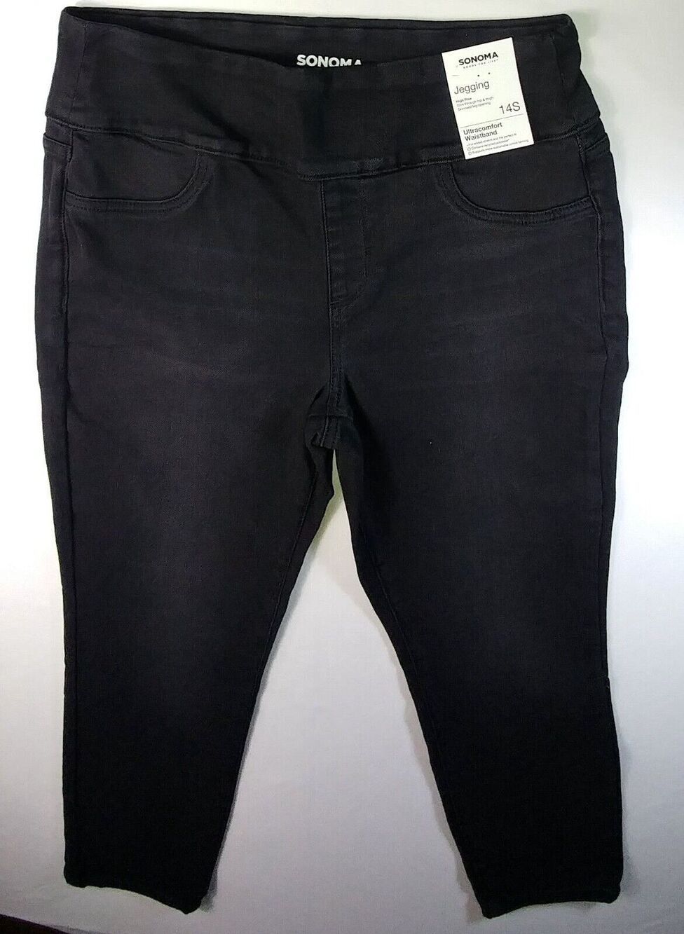 Sonoma Goods For Life Jeggings Womens 14S Black High Rise Skinny Stretch NWT